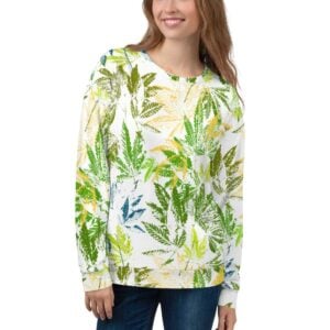 Hemp Leaf Four Color Unisex Sweatshirt