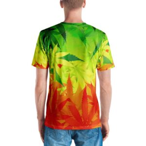 Colorful Hemp Leaf Men’s T-shirt